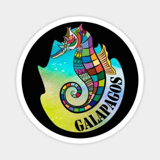 Hipocampo de Galapagos en colores Magnet